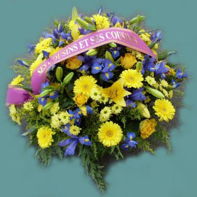 Réf: 5202 Coussin deuil dernier hommage