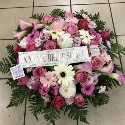 Réf: 5202 Coussin deuil dernier hommage