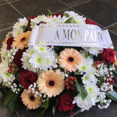 Réf: 5215 Coussin deuil dernier hommage