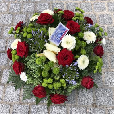 Réf: 5221 Coussin deuil dernier hommage