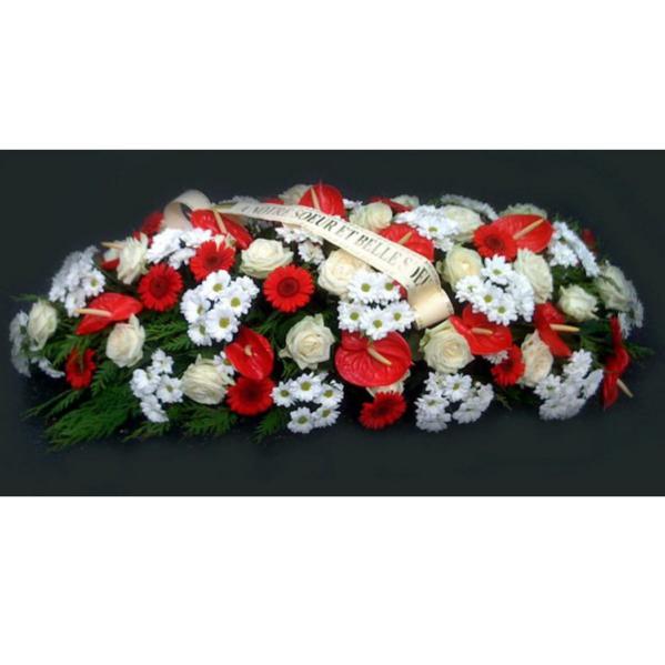 Réf: 5414 Raquette deuil dernier hommage