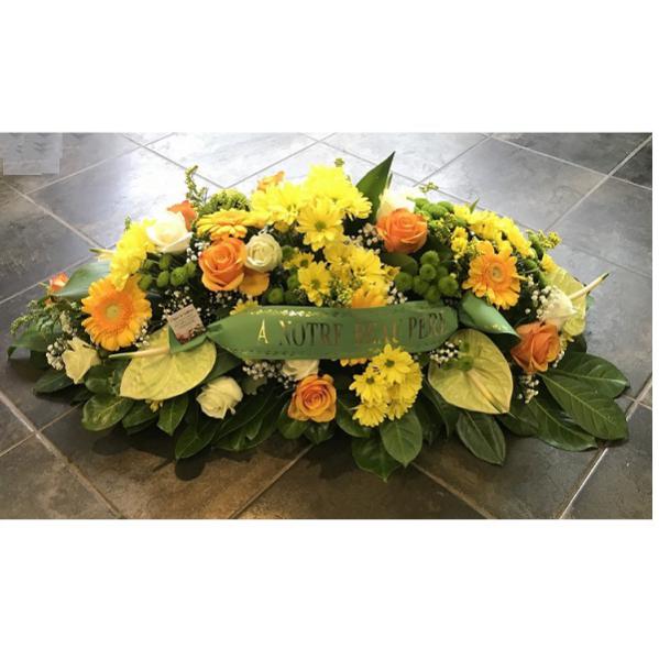 Réf: 5424 Raquette deuil dernier hommage