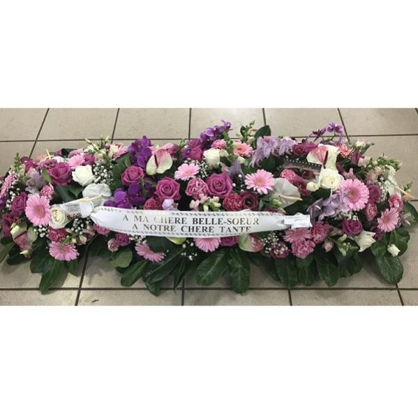 Réf: 5428 Raquette deuil dernier hommage