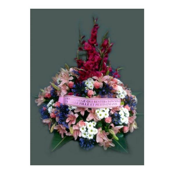 Réf: 5303 Coussin conique deuil dernier hommage