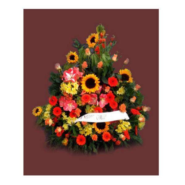 Réf: 5305 Coussin conique deuil dernier hommage