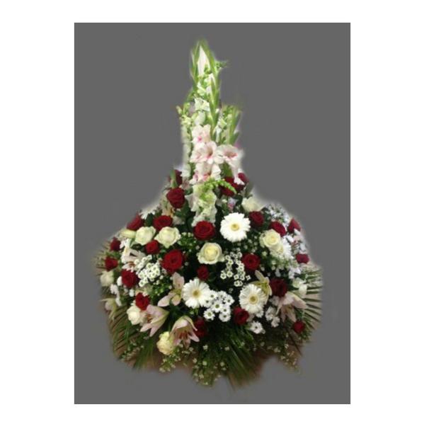 Réf: 5309 Coussin conique deuil dernier hommage