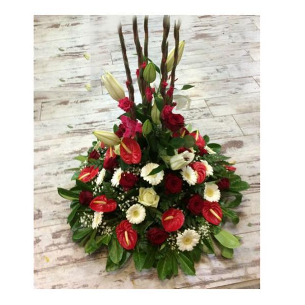 Réf: 5320 Coussin conique deuil dernier hommage