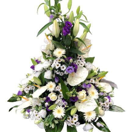 Réf: 5324 Coussin conique deuil dernier hommage