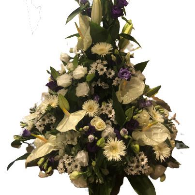 Réf: 5325 Coussin conique deuil dernier hommage