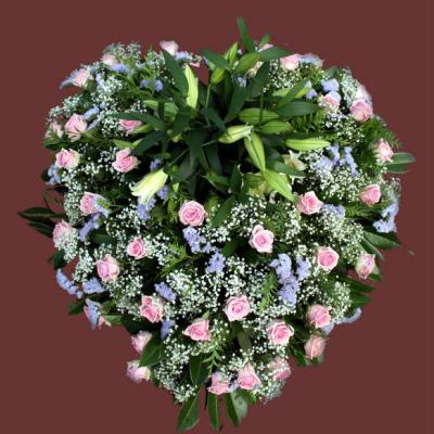 Réf: 5502 Coeur deuil dernier hommage