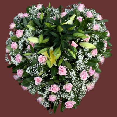 Réf: 5505 Coeur deuil dernier hommage