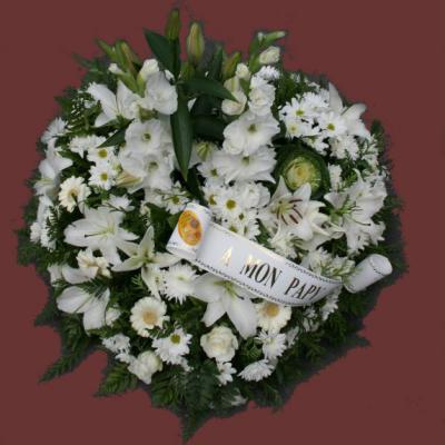 Réf: 5506 Coeur deuil dernier hommage