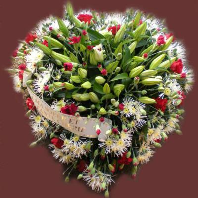 Réf: 5510 Coeur deuil dernier hommage