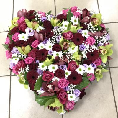 Réf: 5522 Coeur deuil dernier hommage