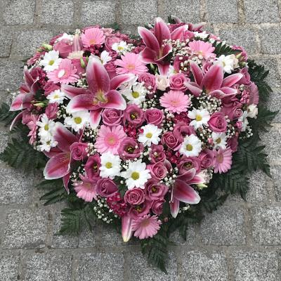 Réf: 5526 Coeur deuil dernier hommage