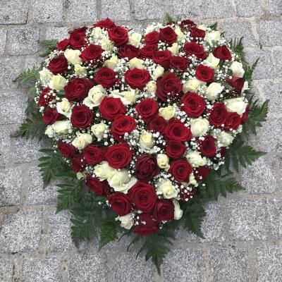Réf: 5527 Coeur deuil dernier hommage