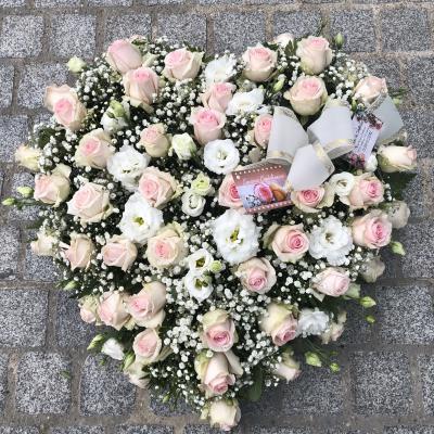 Réf: 5532 Coeur deuil dernier hommage