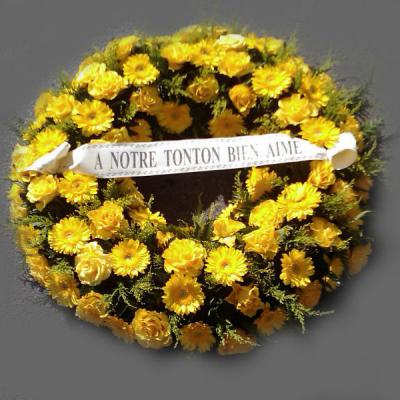 Réf: 5606 Couronne deuil dernier hommage