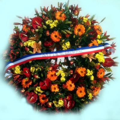 Réf: 5607 Couronne deuil dernier hommage
