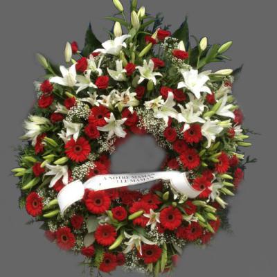 Réf: 5608 Couronne deuil dernier hommage