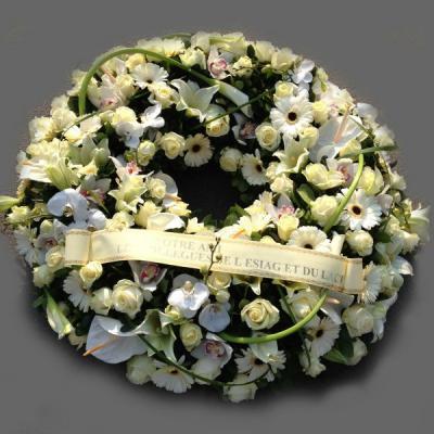 Réf: 5611 Couronne deuil dernier hommage