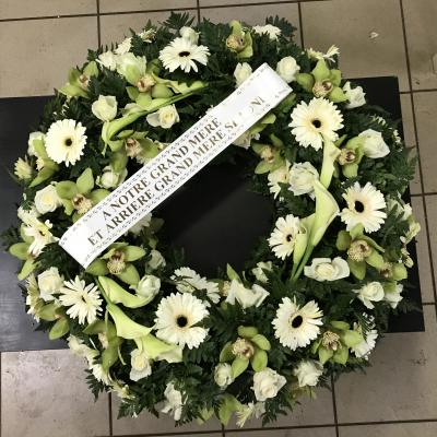 Réf: 5622 Couronne deuil dernier hommage