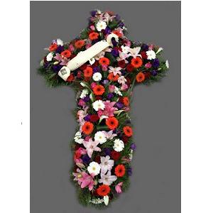 Réf: 5901 Croix deuil dernier hommage