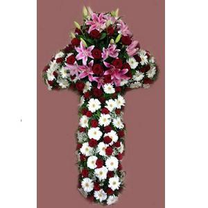 Réf: 5902 Croix deuil dernier hommage