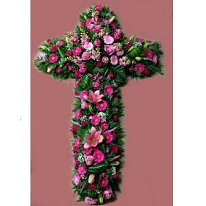 Réf: 5903 Croix deuil dernier hommage