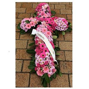 Réf: 5906 Croix deuil dernier hommage