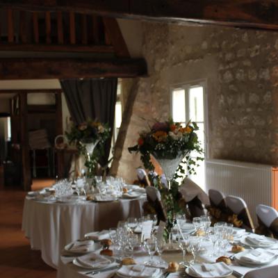 Mariage vase Martini @Fleurs de Conflans