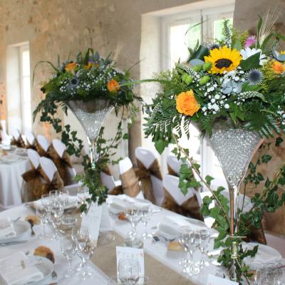 Mariage table des mariés @Fleurs de Conflans