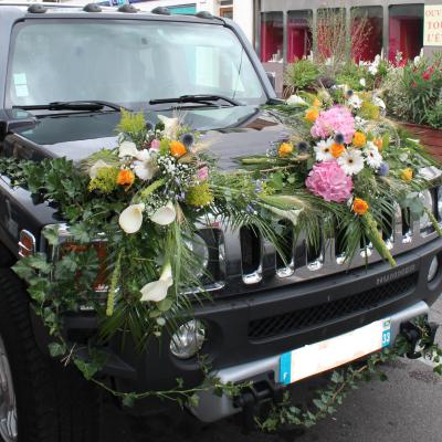 Mariage voiture des mariés @Fleurs de Conflans