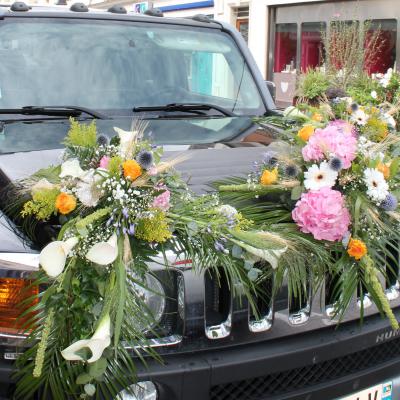 Mariage voiture des mariés @Fleurs de Conflans